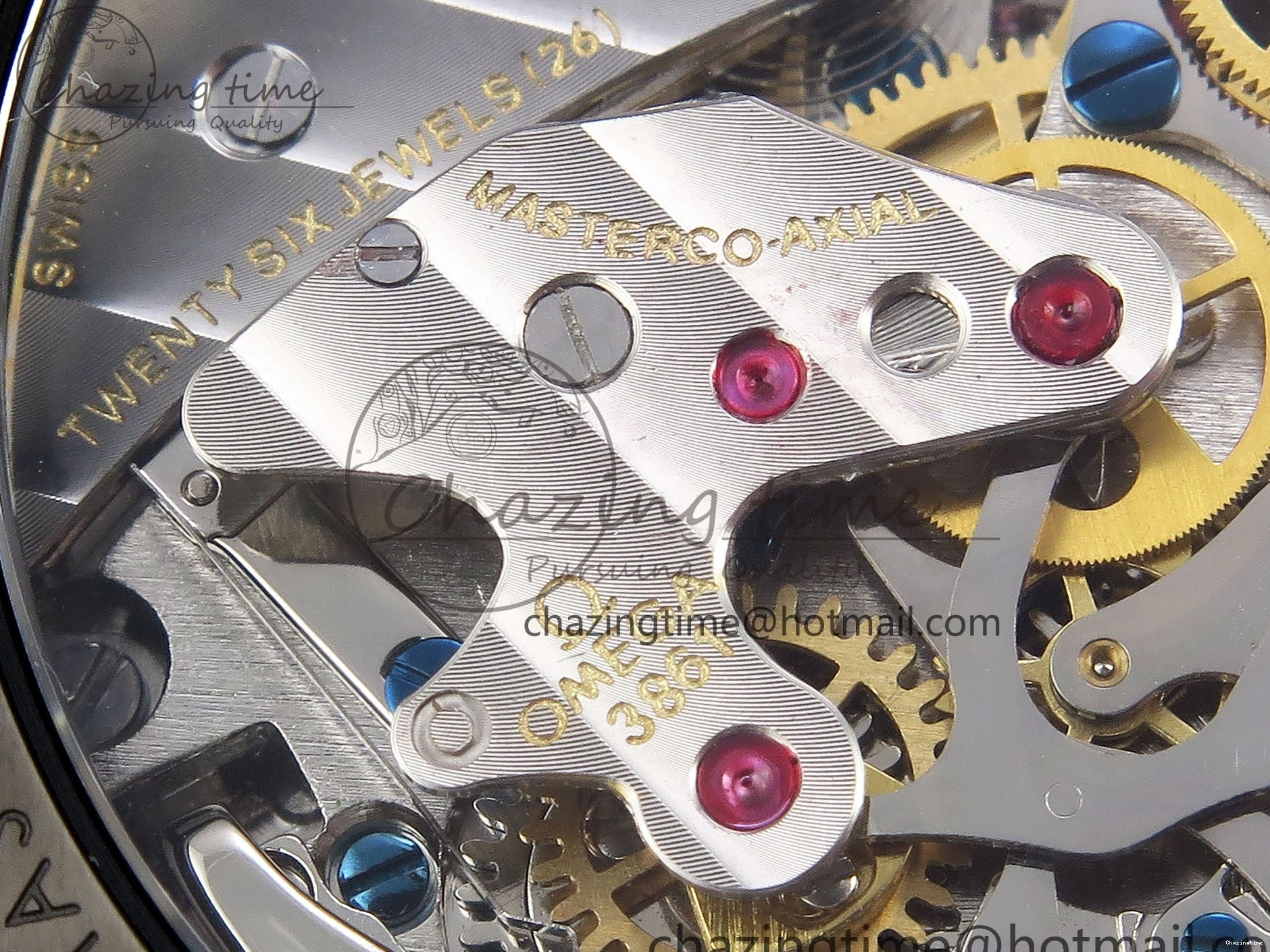 0413 Speedmaster Black Benom PVD Moon RMF Best Edition on PVD Bracelet Lemania HW WrinkleFree 7727